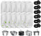 WEIKEY Cat Water Fountain Filters, 12 Pack Pet Replacement Filters with 12 Sponges
