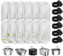 WEIKEY Cat Water Fountain Filters, 12 Pack Pet Replacement Filters with 12 Sponges