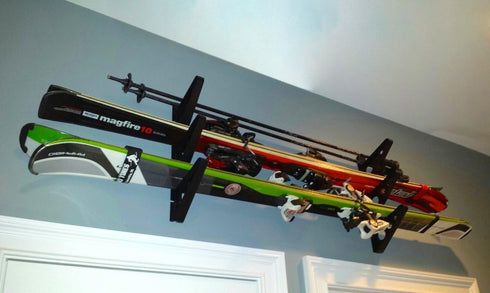 StoreYourBoard Snowboard Multi Wall Rack, Horizontal Mount, Holds 3 Boards