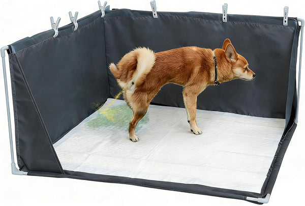 32" x 32" x 17" Dog Litter Box with High Walls, No-Spill