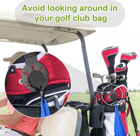 iGuerburn Metal Landing Pads for Golf Bags - Magnetic Accessories for Men with Soft Rubber