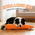 Generic Squeaky Carrot Dog Toy for Aggressive Chewers, Durable Chew Toy for Puppies Small Medium Large Dogs