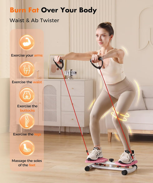 Anti-Slip Waist Twisting Machine - Home Gym Equipment for Core Training