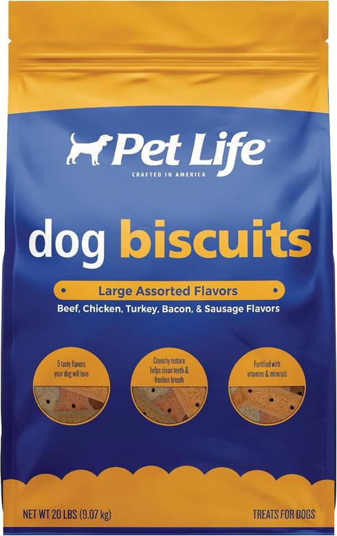 Large Multi Flavored Dog Biscuits 20lb Bag