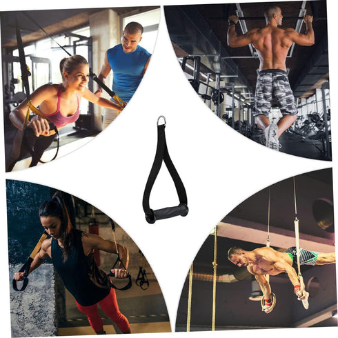 Pull Cord Grip Cable Machine Attachment Handles, Portable Resistance Band Handles for Sports Accessories and Workout