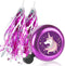 Kids Bike Bell with 2 Pcs Streamers - Cute Bicycle Pinwheel Accessories for Boys and Girls