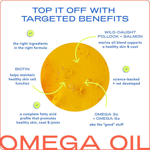 Native Pet Omega 3 Fish Oil for Dogs & Cats - 8oz Liquid Supplement, Promotes Healthy Skin, Shiny Coat, Strong Joints,
