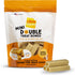 Ultra Chewy Mini Double Treat Bones: Long-Lasting Dog Treats Made in USA, Highly Digestible, 9oz (Peanut Butter, 2