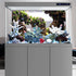 AWERT 30x18 inches Viewing Stone Fish Tank Background, Aquatic Plant River Bed & Lake Vinyl Background