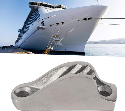 KIMISS Stainless Steel Rope Cleat - Boat Clam Cleat Rope Line Clamp for Sailing Kayak Marine Accessories