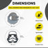 Ultimate Dark Side Trooper Golf Ball Marker with Magnetic Hat Clip, Premium Enamel Golf Accessories
