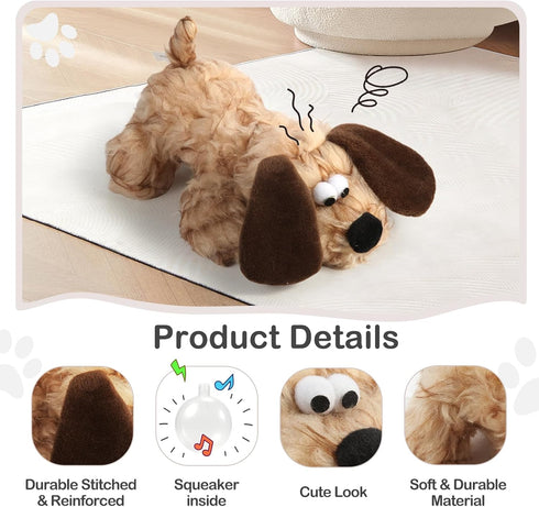 Plush Dog Toy, Squeaky & Stuffed Toy for Small & Medium Dogs