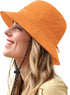 Waterproof Bucket Hat for Men Women, Packable Wide Brim Rain Hat, UV Protection Summer Beach Fishing Hiking