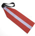 Safety Tow Flag with Webbing for Kayak, Boat, Bicycle, Truck Loads - Red with Reflective Band Travel Warning