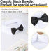Segarty Dog Bow Tie, Adjustable Black Bowtie Collar for Extra Large Dogs, Comfortable Cotton Grooming Accessory