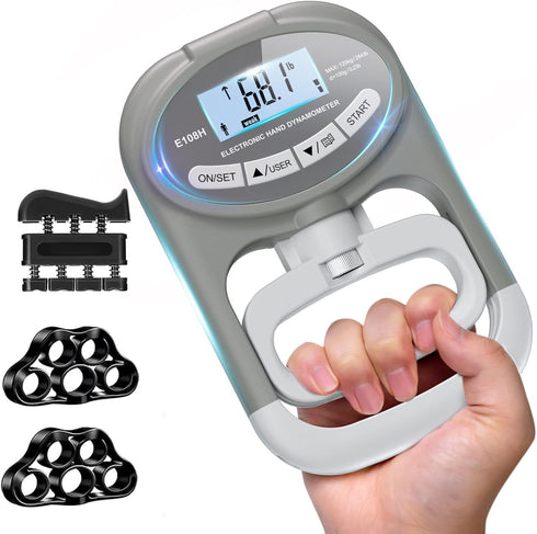 Grip Strength Tester Hand Dynamometer - Grip Strength Trainer Electronic Hand Gripper