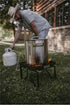 GasOne B-5200K Outdoor Cooker, High Pressure Propane Burner Camp Stove with Steel Braided Hose