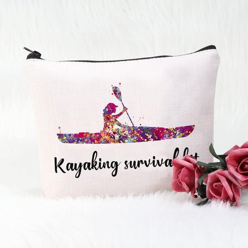 POFULL River and Lake Kayak Lover Gift, Kayaking Survival Kit Bag for Kayaker