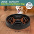WHIPPY Large Slow Feeder Dog Bowls for Medium Large Dogs, Anti-Choking Slow Feeding Maze Puzzle Bowl, Black