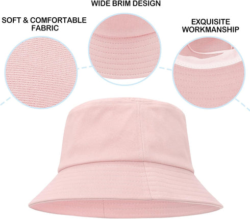 Toddler Sun Hat - Kids Bucket Hat for Sun Protection, Beach Hats for Girls and Boys Swim Cap