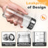 SIEROZUR Juice Bottles - 6 Pack Wide Mouth Glass Bottles with Lids for Juicing, 12oz, BPA Free