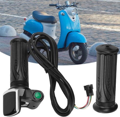 VGEBY Electric Bicycle Five-Star Turn Handle, LCD Screen Power Display with Switch for Throttle Handle