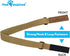 Paw Inspired Dog Diaper Suspenders | Adjustable Stretchy Suspenders for Disposable & Washable Diapers, Fits Small to