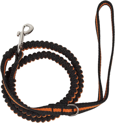 PET LIFE 'Retract-A-Wag' Durable Shock Absorption Stitched Pet Dog Leash, One Size, Orange