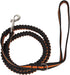 PET LIFE 'Retract-A-Wag' Durable Shock Absorption Stitched Pet Dog Leash, One Size, Orange