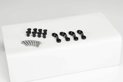 Pelican Kayak Hardware Rigging Kit - 20pcs Bungee Deck Loops Tie Down Nylon Pad Eye with Stainless Steel Screws