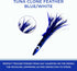 6" 6 Albacore Tuna Clone Feather, Pcs Blue White for Saltwater Fishing Unrigged, Premium Lure, Ideal for Tuna Mahi