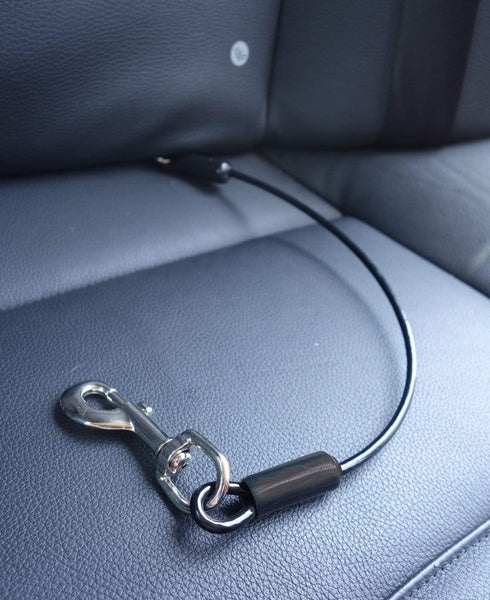 Leash Boss Dog Car Seat Belt Restraint - Heavy Duty No-Chew Car Seatbelt for Pets, 5 Sizes, 16 in