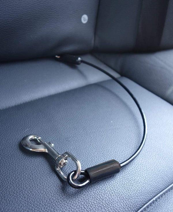 Leash Boss Dog Car Seat Belt Restraint - Heavy Duty No-Chew Car Seatbelt for Pets, 5 Sizes, 16 in