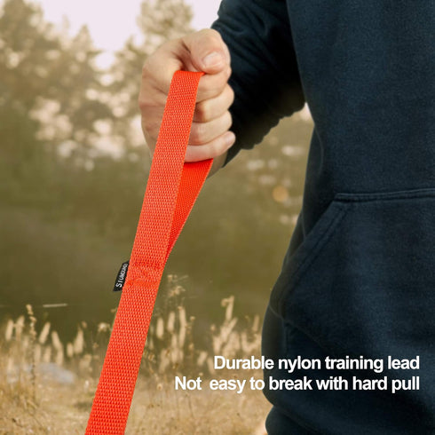 Dog Leash for Recall Training, 15 ft 20 ft 30 ft 40 ft 50 ft Long Rope, Extended Training Leash for Dogs (30Feet,