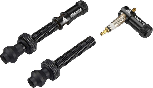 Granite Juicy Nipple Valve Cap with Valve Core Removing Function, Durable Alloy Bike Tire Dust Covers, Black