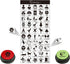 BOSKEY Pet Training Button Stickers - Creative DIY Dog Emotional Expression Stickers with 25 Actions (Buttons not