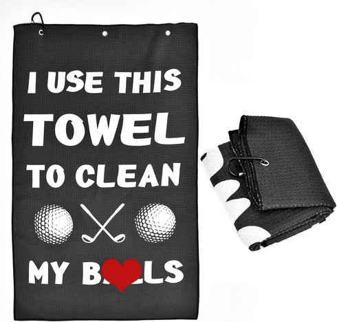 Golf Gifts for Men - Funny Golf Towel for Dad, Husband, Golf Fan, Perfect for Father's Day Gifts