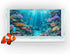 Underwater Aquarium Background, Ocean Floor Coral Reef, Polyester Fish Tank Background with 6 EVA Double-Sided Tapes