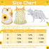 4 Pieces Pet Clothes Set Include 2 Pieces Cute Pet Dress Lovely Fruit Dog Dress and 2 Pieces Dog Shirt Breathable Pet T-Shirt Puppy Clothes for Pet (Pineapple, Sunflower,Medium)