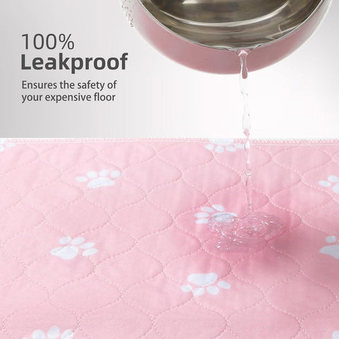 48x60 Inch (Pack 2)) PUPTECK Washable Pee Pads for Dogs - Waterproof Reusable Puppy Potty Training Pads Whelping Mat