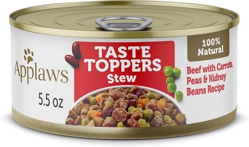 Applaws Taste Toppers, Grain-Free Dog Food Topper, Limited Ingredient, Beef Stew with
