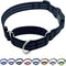 Martingale Dog Collars - Heavy Duty Nylon Reflective Collar with Quick Release Buckle for Dogs (Black, Extra Small)