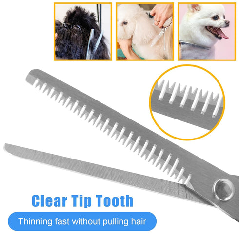 Pet Grooming Kit with Shedding Slicker Brush, Bath Massage for Rabbit, Puppy, Kitten, Includes Combs and Brushes