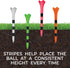 Pride Performance 3-1/4" Striped Golf Tee, 30 Count