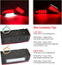 3rd 80" Inches LED Boat Trailer Lights, Submersible LED Trailer Light Kit w/Wiring Harness Combined Stop Tail Lights