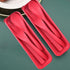 Reusable Travel Utensils Set with Case, 2 Sets Wheat Straw Portable Cutlery, Eco-Friendly BPA Free for Kids Adults