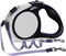 Double Retractable Dog Leash for Two Dogs Up to 50 lbs Per Dog - 16 ft Coupler Dog Leashes for Small Medium Dogs - One