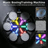 HANQUAN 3-12 Upgraded Music Boxing Machine for Kids and Adults, Bluetooth Wall Mounted Punching Pad with Gloves,Rhythm