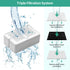 Cat Fountain Replacement Filters - 20PACK, 16 Carbon Filters with 4 Foam Filters, Compatible with Cat Fountains