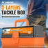 PLUSINNO Large 3 Layers Tackle Box with 415Pcs Fishing Lures Kit, Includes Pliers, Hooks, Weights & Accessories